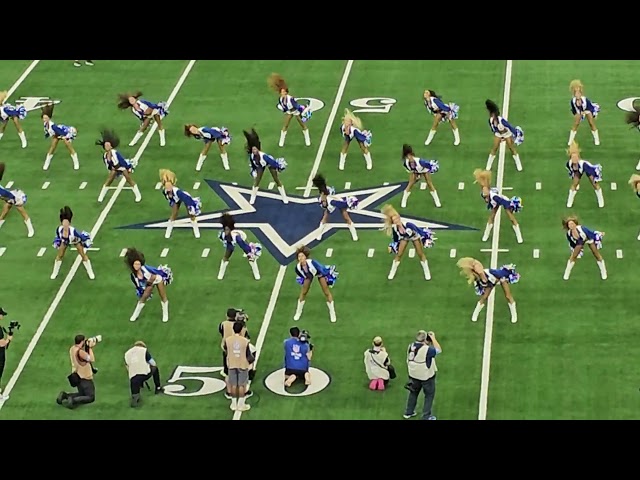 2024 Dallas Cowboys Cheerleaders pregame performance thunderstruck dance 9/15/24 vs new Orleans