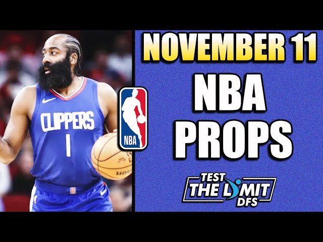 TOP 5 BEST NBA PLAYER PROP PICKS FOR PRIZEPICKS | MONDAY 11/11/2024