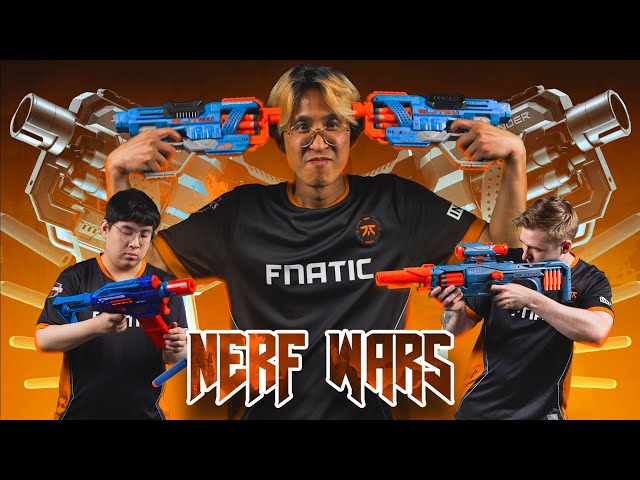 FNATIC GO PEW PEW!!! | NERF WARS