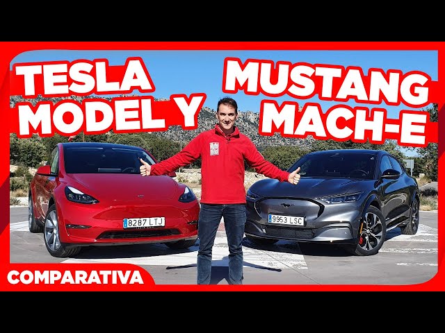 TESLA MODEL Y vs FORD MUSTANG MACH-E | CARA a CARA | ¿CUÁL es MEJOR?