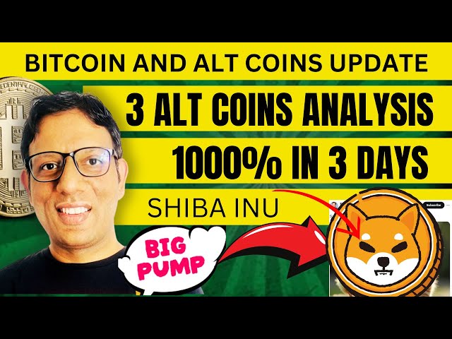 3 ALT COINS ANALYSIS | SHIBA INU 1000% PUMP Analysis | Bitcoin Update | P2P SCAM IN INDIA