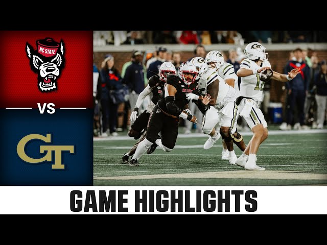 NC State vs. Georgia Tech Game Highlights | 2024 ACC Football