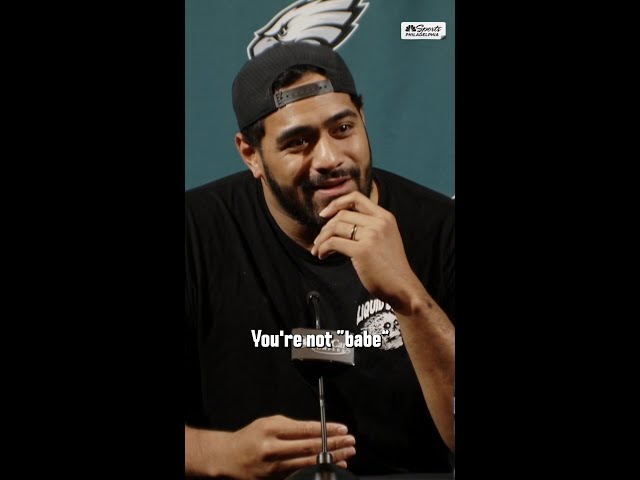 Jordan Mailata recalls the moment he learned the Eagles had signed Saquon Barkley