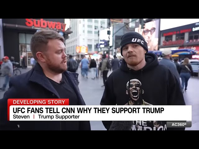 Me featured on "UFC fans tell CNN why they support Trump" #UFC #trump #jre