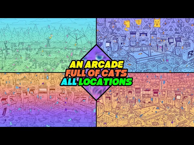 An Arcade Full Of Cats - All Locations (Including DLC)