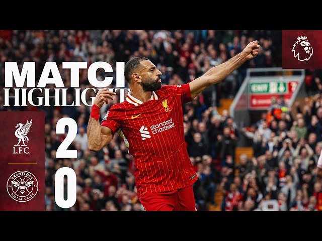 Diaz & Salah Score For Slot's First Anfield Win | Liverpool 2-0 Brentford | HIGHLIGHTS