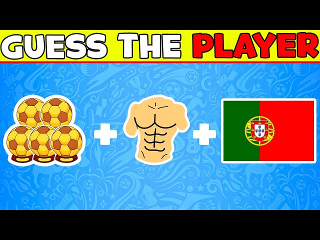 (FULL QUIZ) 🏆⚽ Guess Emoji, Hair, Jersey, Country, CLUB and SONG of Football Player, Ronaldo, Messi