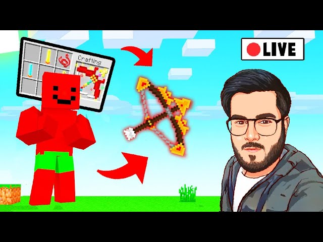 🔥 STRONGEST BOW in Minecraft LIVE🔴 | Hitesh KS Live