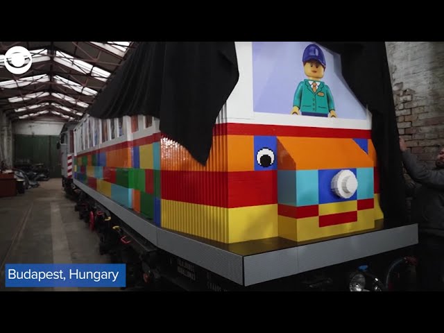 World's first full-size LEGO tram unveiled in Budapest