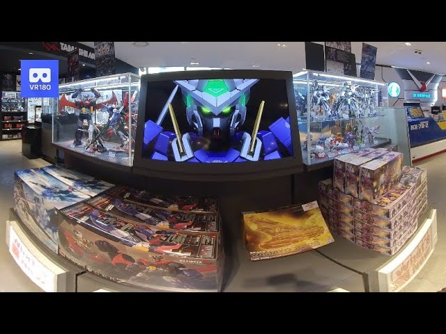 3D 180VR 4K Gundam Robot Toy World Plamodel 360vr