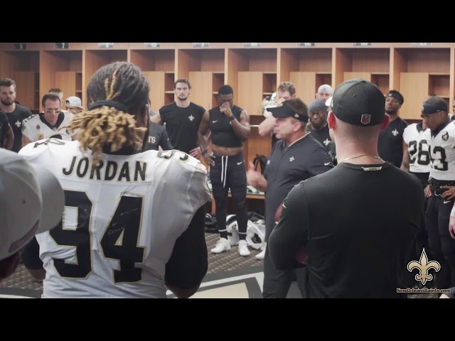 Exclusive: Watch the Saints locker room celebration after Monday Night Football