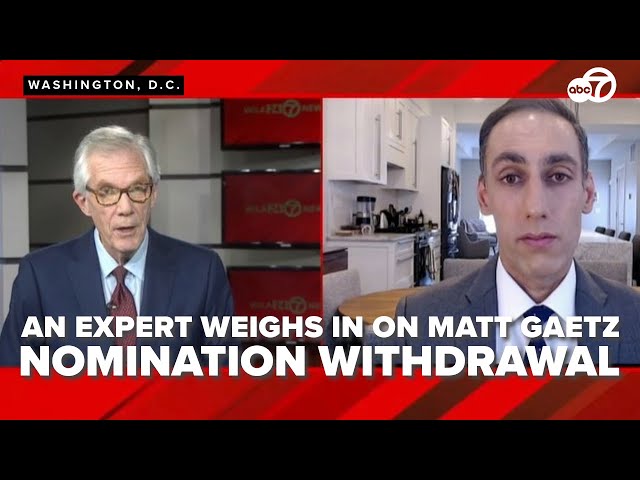 7News Anchor Dave Lucas interviews an expert on Matt Gaetz withdrawal