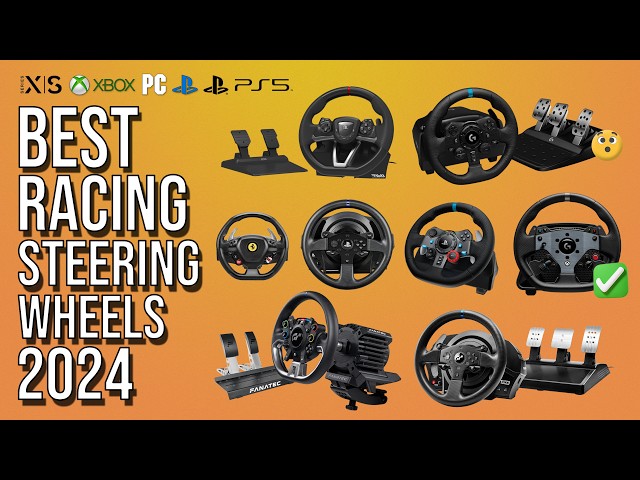 BEST RACING WHEEL (2024) FOR PC, PS5, PS4, XBOX SERIES X & S | TOP 5 SIM RACING WHEELS FOR CONSOLE