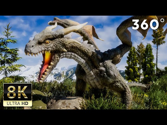 360 VR VIDEO | Dragon in front of you - 8K ULTRA HD 60FPS