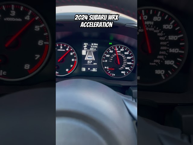 2024 Subaru WRX Acceleration (stock)