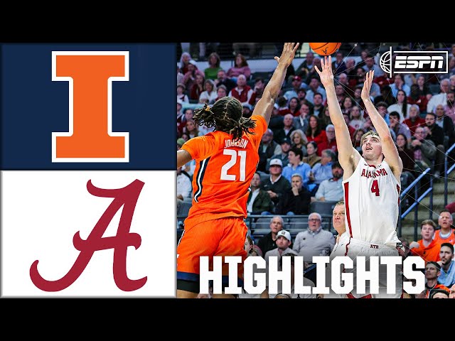 Illinois Fighting Illini vs. Alabama Crimson Tide | Full Game Highlights | ESPN College Basketball