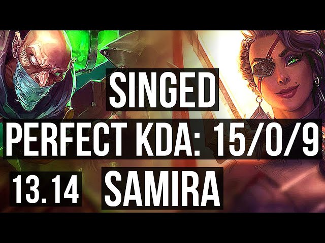 SINGED & Taric vs SAMIRA & Rell (ADC) | 15/0/9, Legendary, 1.2M mastery | KR Master | 13.14