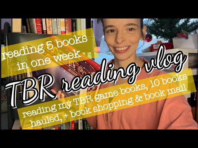 ✨READING 5 BOOKS IN ONE WEEK | my January TBR game reading vlog | plus some book shopping & bookmail