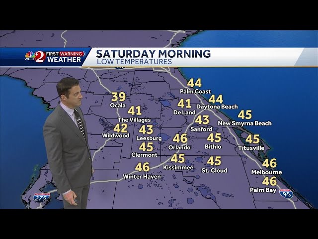 First rain, then cold in Central Florida the rest of the week