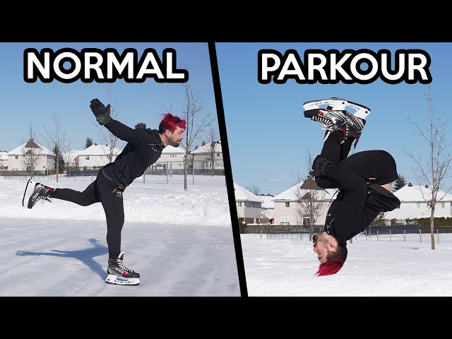 Parkour VS Normal People In Real Life (Winter Edition)