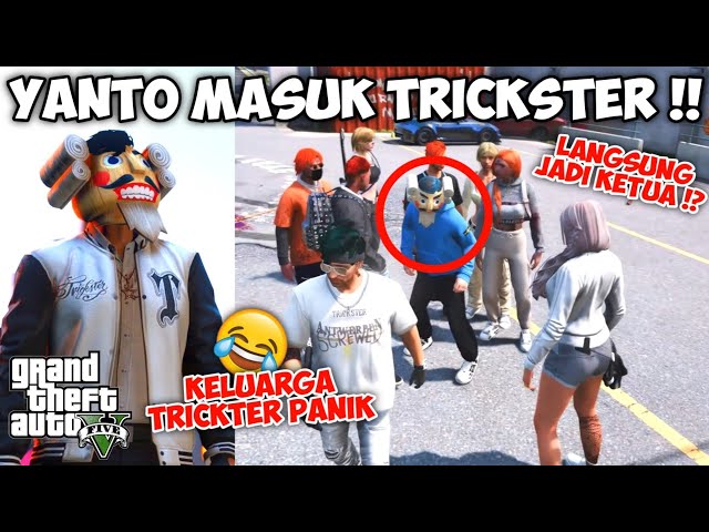 YANTO CUKURUKUK MASUK TRICKSTER !! GANGSTER TERKUAT + ORANG TERKUAT DI SATUKAN WKWK - GTA 5 ROLEPLAY