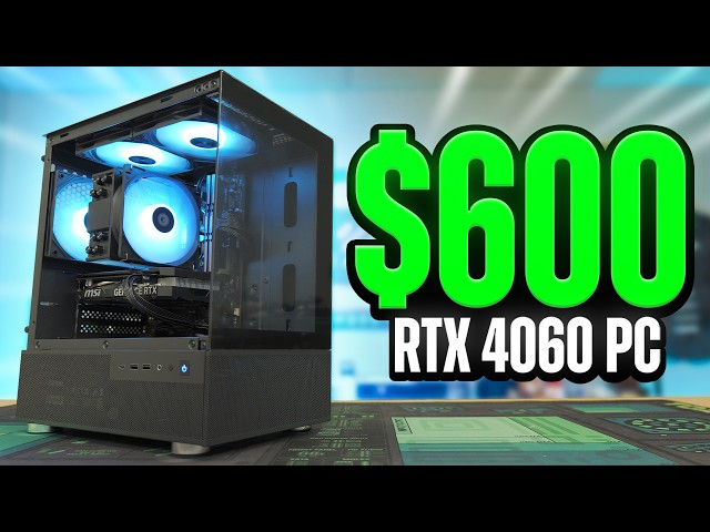 $600 RTX 4060 Gaming PC Build - Step-By-Step!