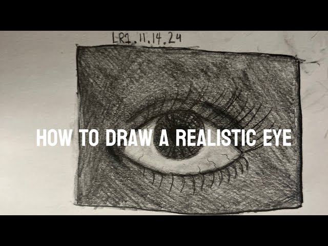 How to draw a simple eye!