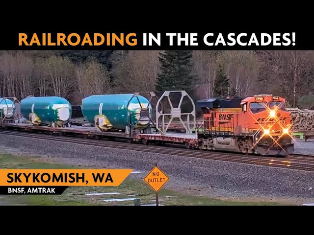 Skykomish, Washington, USA | Virtual Railfan LIVE !