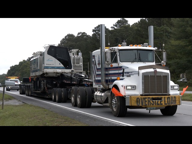 Big trucks and large machinery on the road (East Coast USA)