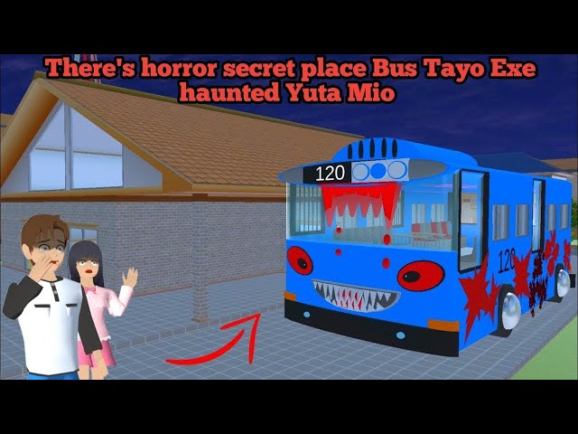 There's horror secret place Bus Tayo Exe haunted Yuta Mio at home😱 Sakura School Simulator