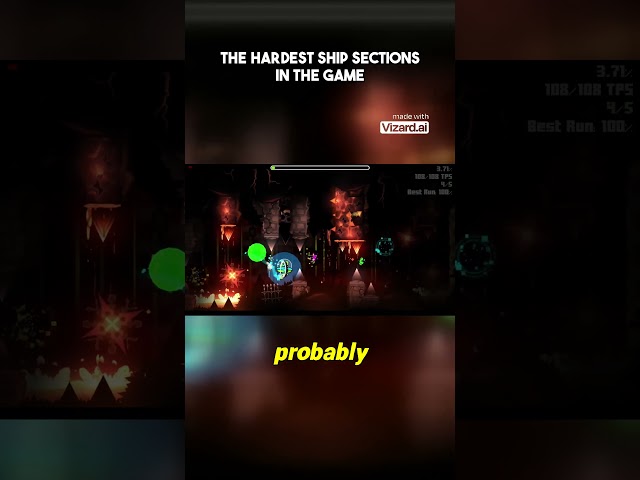 The Hardest Ship Sections in the Game #gaming #geometrydash #avernus #acheron