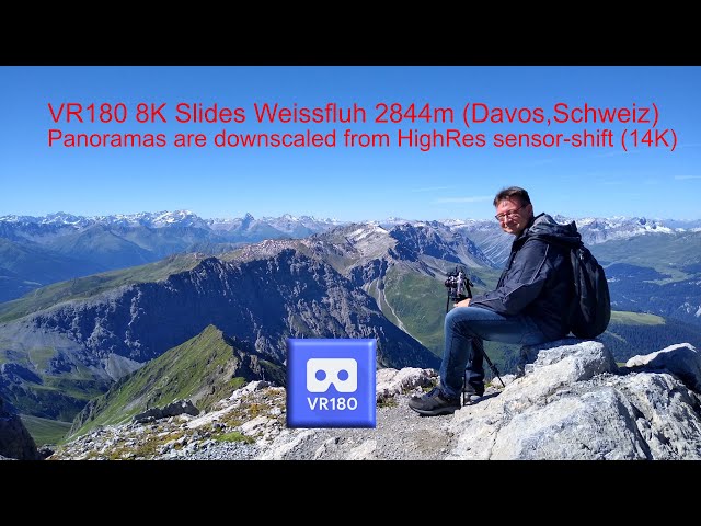 VR180 8K Slides Weissfluh 2844m Davos Schweiz