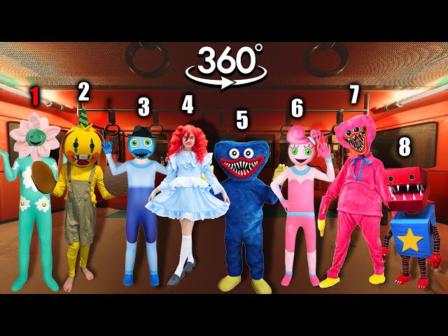 VR 360° New Rainbow Friends But Poppy Playtime In Real Life ALL PHASES 🎶 Friday Night Funkin' 360