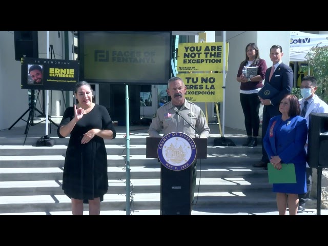 Riverside County Fentanyl Awareness Campaign Launch News Conference