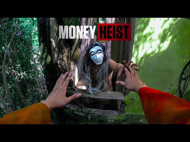 MONEY HEIST PARKOUR || ESCAPE SERBIAN DANCING LADY 4.0 (Epic Parkour Chase POV)