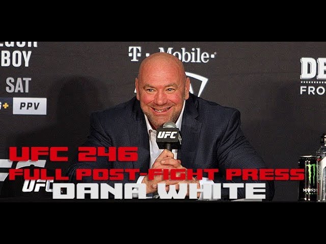 UFC 246 Post-Fight Press Conference: Dana White (Complete)