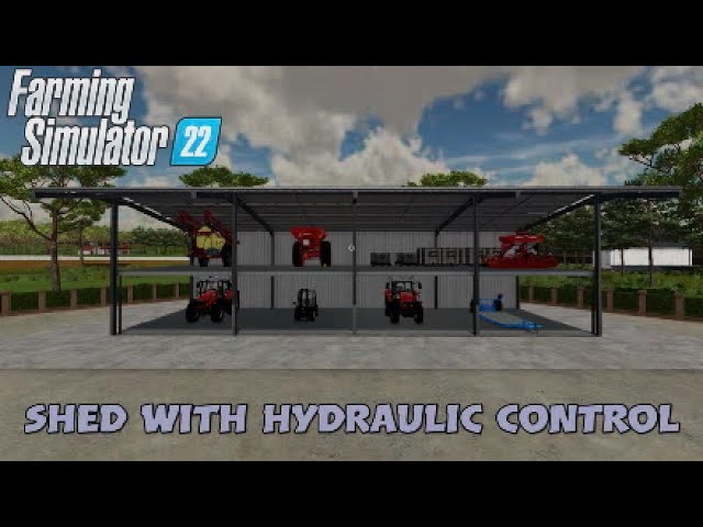 FS22  New Mod (console): Shed With Hydraulic Control | Mods in the spots # 185