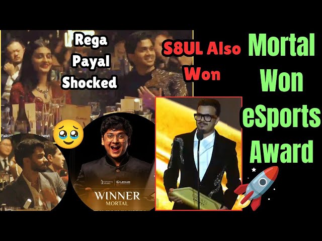 Mortal Won eSports Awards🥰 | S8UL Won Special eSports award🚀❤️ Rega & Payal & Snax 🥳 #mortal