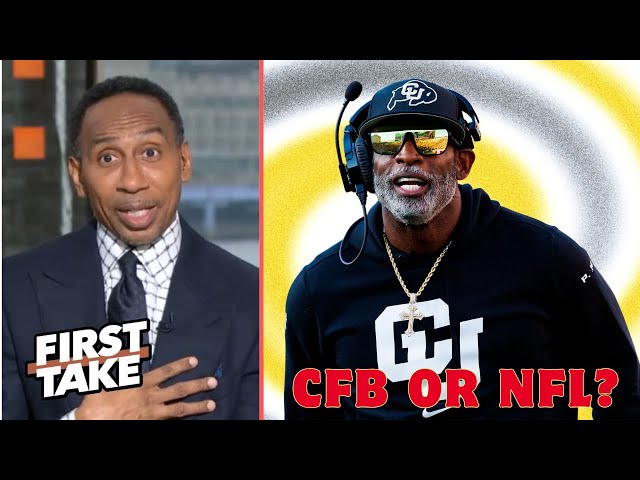 FIRST TAKE | Better for Deion Sanders to coach in College or NFL? - Stephen A. on Colorado HC future