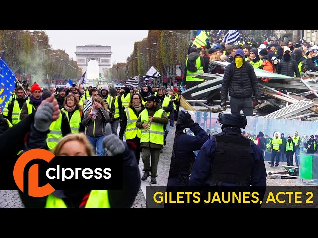 Yellow vests Act 2: clashes and chaos on the Champs-Elysées [4K]