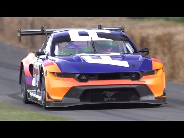 2024 Ford Mustang GT3 Race Car | 5.4-Litre V8 Engine Sound on Goodwood Hillclimb!