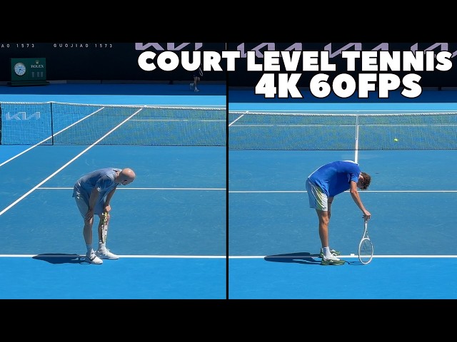 Medvedev & Mannarino Pushing To Their LIMIT!🥵 | Court Level Point-Play Practice 2024 (4K 60FPS)