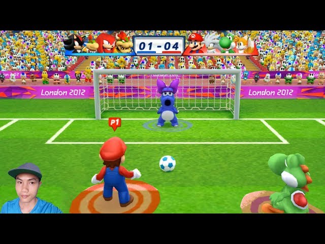 Mario & Sonic At The London 2012 Olympic Games Football #176 Mario, Silver,Yoshi, Silver