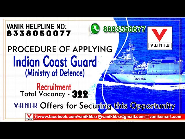 Indian Coast Guard Yantrik Navik DB Recruitment 2022 | ICG Navik Syllabus | Exam Pattern | #vanik