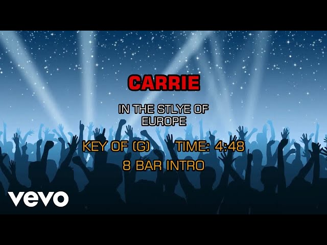 Europe - Carrie (Karaoke)