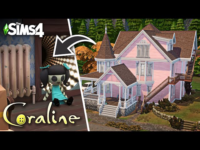 Pink Palace from Coraline // The Sims 4 Speed Build