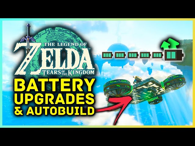 Zelda Tears Of The Kingdom Battery Upgrade & Autobuild Early - Zoniate and Crystallized Charge Farm