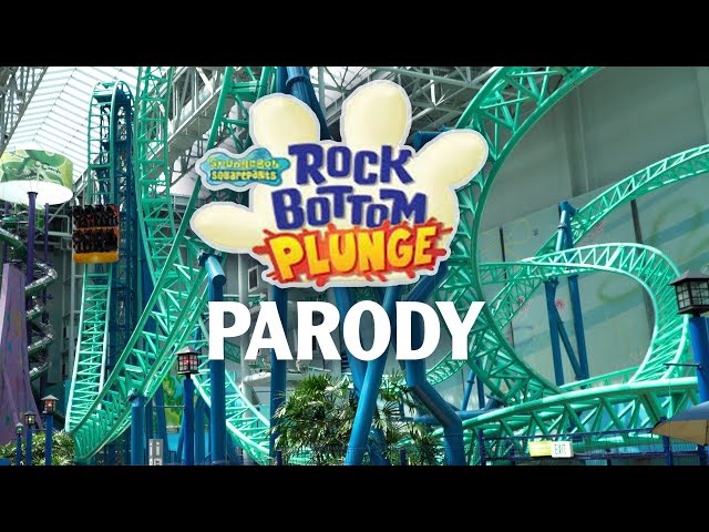 Coaster Parody: Spongebob Squarepants Rock Bottom Plunge at Nickelodeon Universe Mall of America