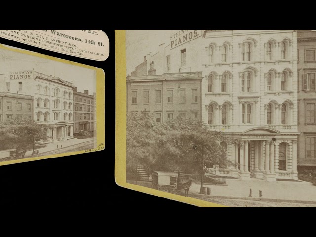 Steinway Warerooms, 14th St NYC ~1870s (VR 3D still-image)