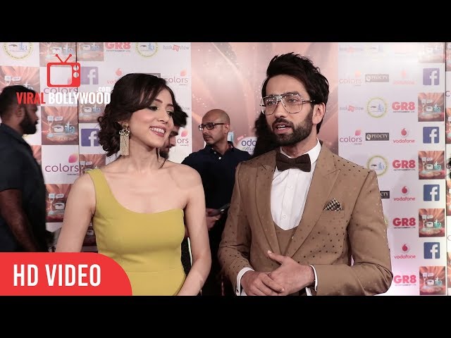 Nakuul Mehta with wife Jankee Parekh at 17th Indian Television Academy Awards 2017 | ITA Awards 2017